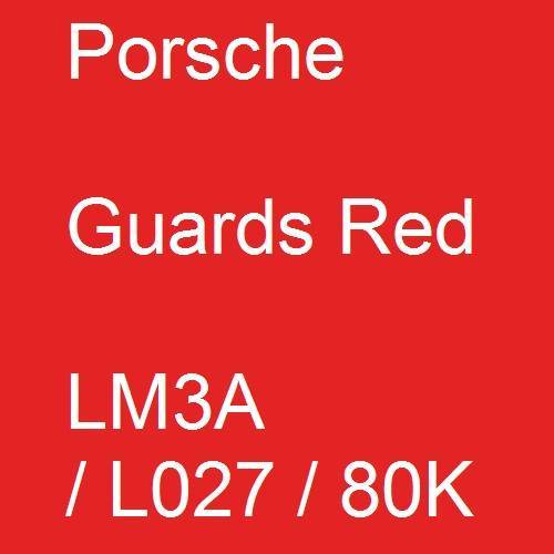 Porsche, Guards Red, LM3A / L027 / 80K.